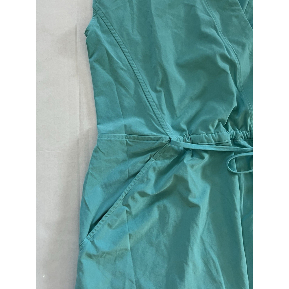 Athleta Marlow Short Sleeve Romper with Pockets Gulf Green Size Small - Picture 5 of 10